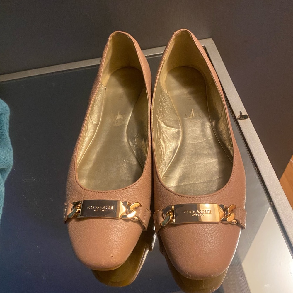 Coach pink Bianca ballet flats